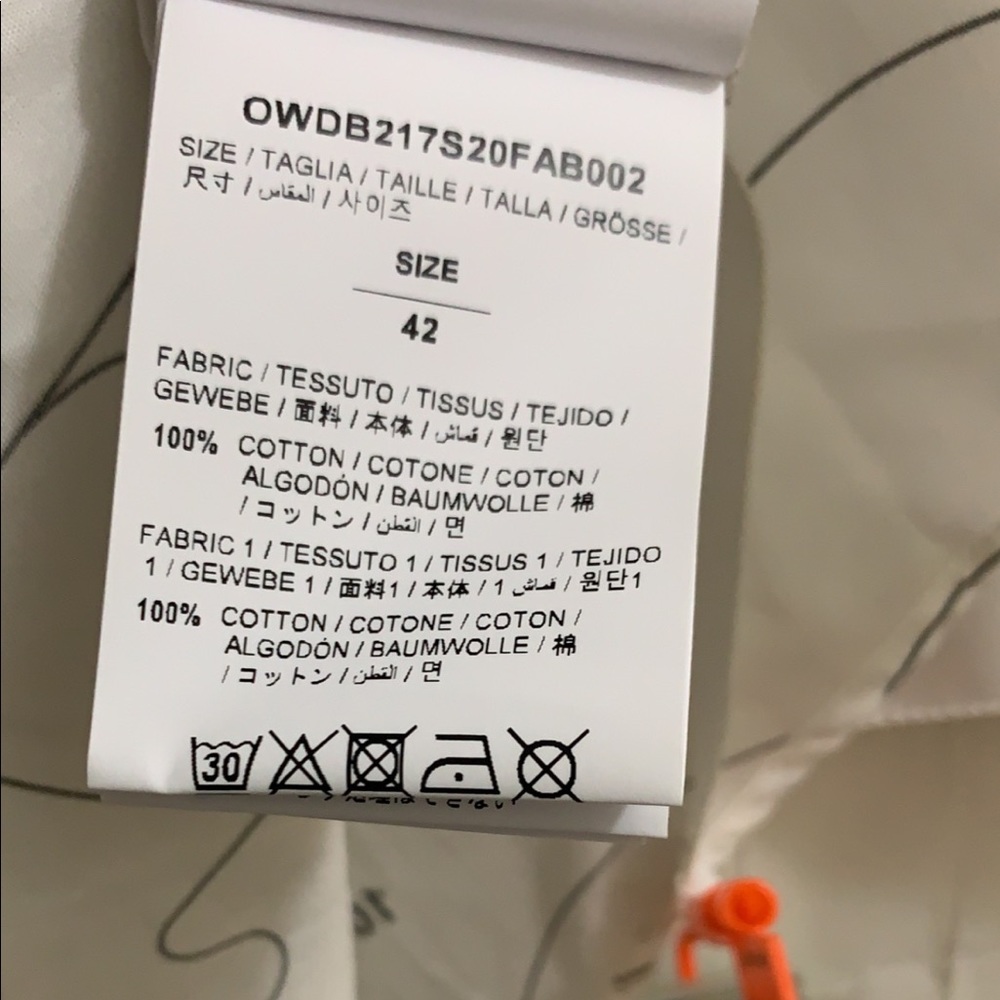 ❤️HOST PICK 🌹 NWT Off-White Puzzle Coulisse Drawcord Waist Dress - Picture 8 of 12